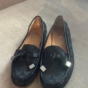 COACH Black Flats